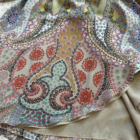 ETRO Silk Paisley Ruffle Wrap Dress Size IT 42 / US 6 - Picture 8 of 12